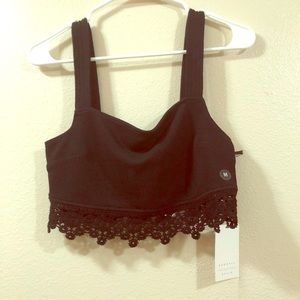 K&K black crop top
